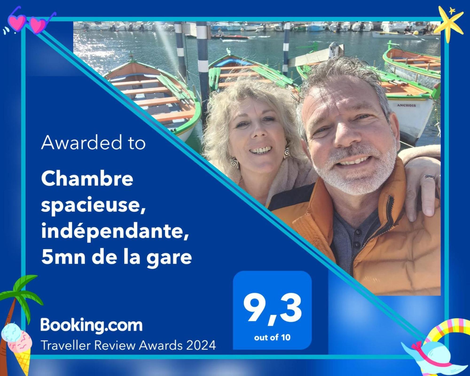 Chambre Spacieuse, Independante, 700M De La Gare Narbonne Eksteriør billede